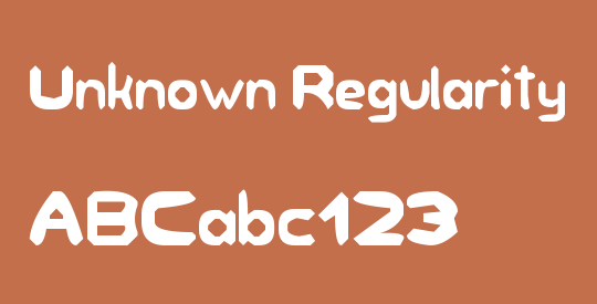 Unknown Regularity