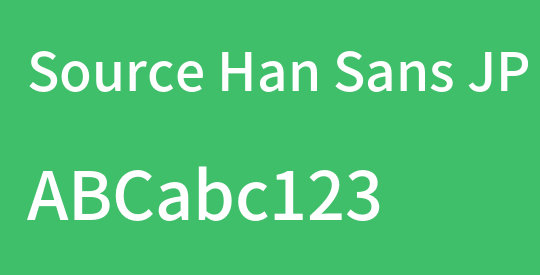 Source Han Sans JP Medium