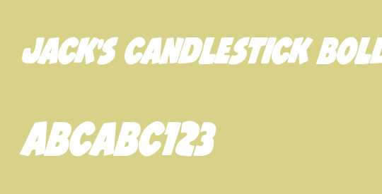 Jack's Candlestick Bold Condensed