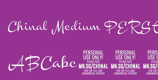 Chinal Medium PERSONAL USE ONLY