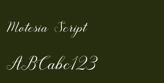 Motesia Script