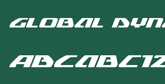 Global Dynamics Expanded Italic