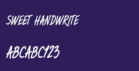 Sweet Handwrite