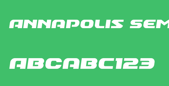 Annapolis Semi-Italic
