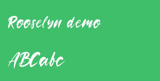Rooselyn demo