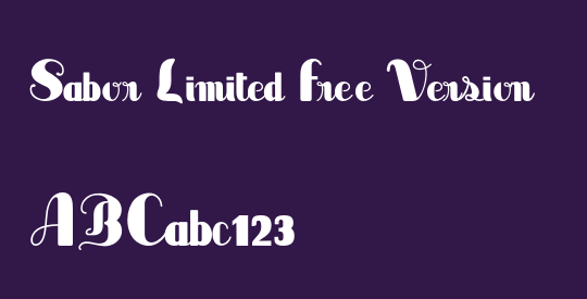 Sabor Limited Free Version