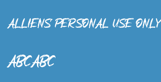 Alliens Personal Use Only