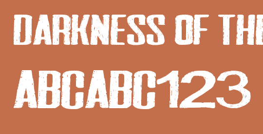 Darkness of the night