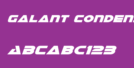 Galant Condensed Italic