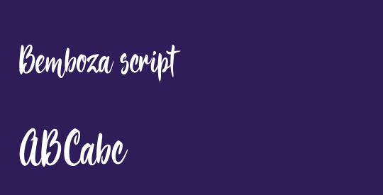 Bemboza script