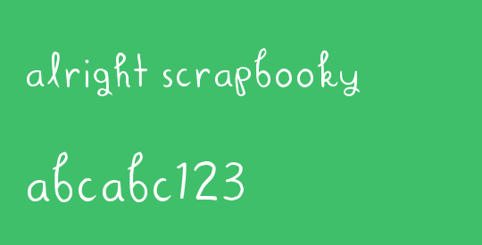 Alright Scrapbooky