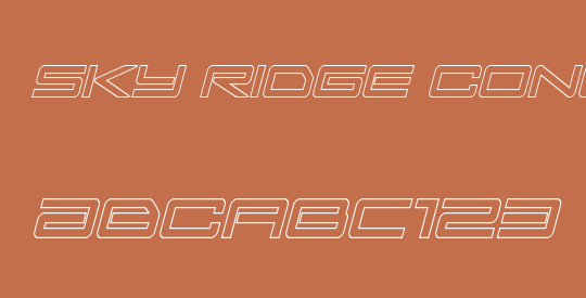 Sky Ridge Condensed Out Italic