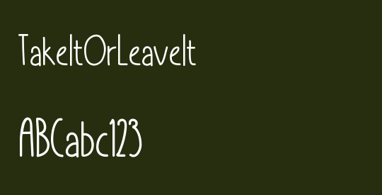TakeItOrLeaveIt