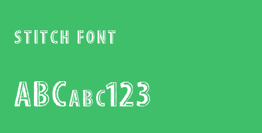 stitch font