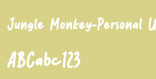 Jungle Monkey-Personal Use