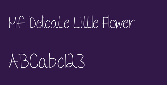 Mf Delicate Little Flower