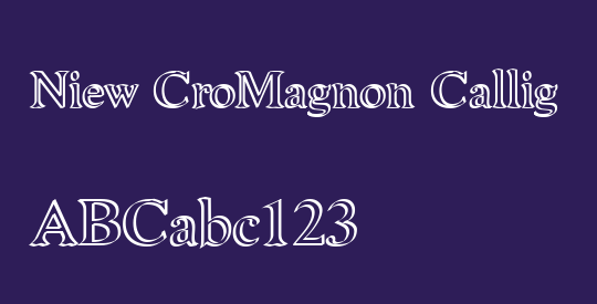Niew CroMagnon Callig