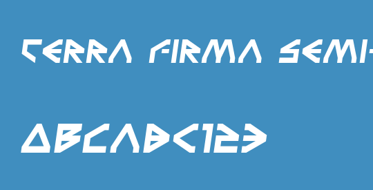 Terra Firma Semi-Italic