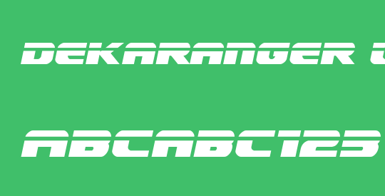 Dekaranger Laser Italic