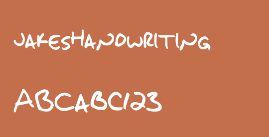 JakesHandwriting