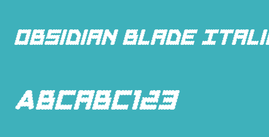 Obsidian Blade Italic