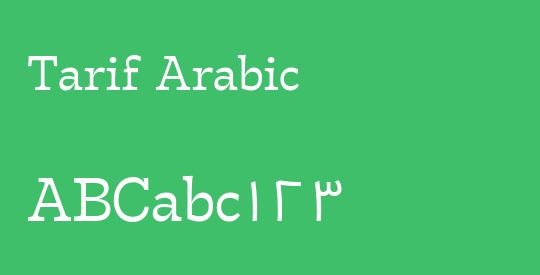 Tarif Arabic