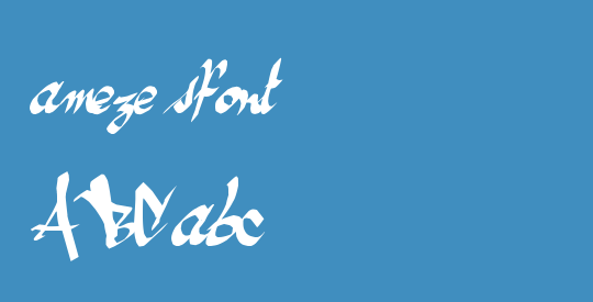 ameze'sfont
