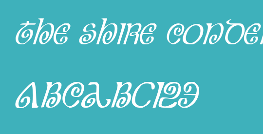 The Shire Condensed Italic