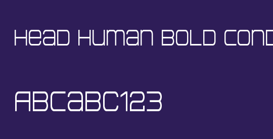 Head Human Bold Condensed