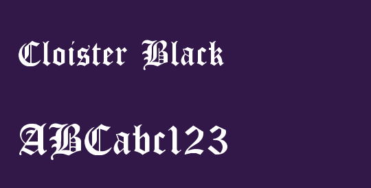 Cloister Black