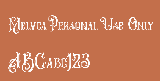 Melvca Personal Use Only