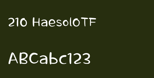 210 HaesolOTF