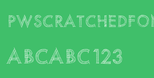 PWScratchedfont