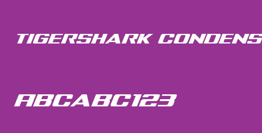 Tigershark Condensed Italic