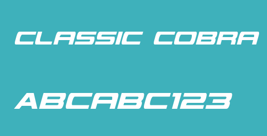 Classic Cobra Extra-Condensed Italic