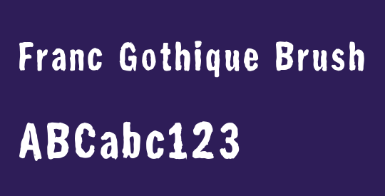 Franc Gothique Brush