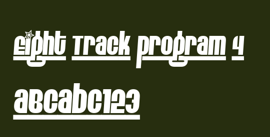 Eight Track program 4
