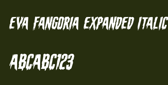 Eva Fangoria Expanded Italic