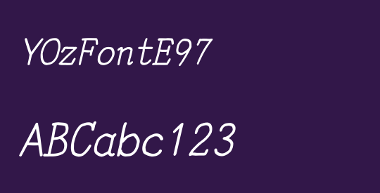 YOzFontE97