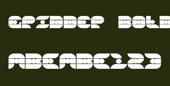 Gridder Bold