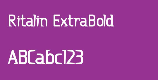 Ritalin ExtraBold