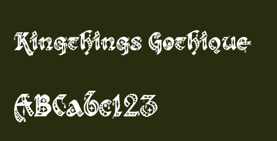 Kingthings Gothique