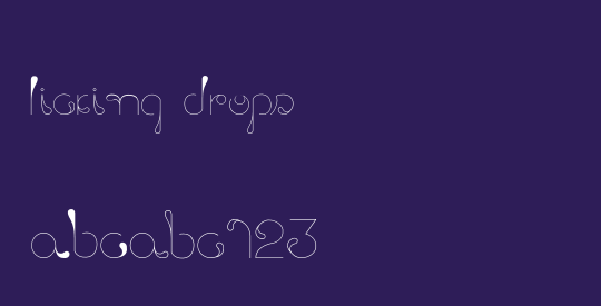 Licking Drops