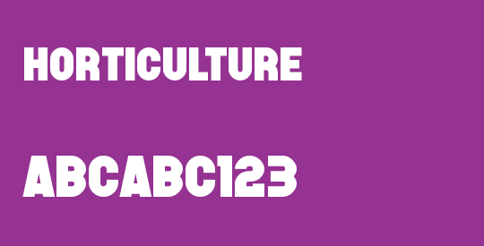 Horticulture