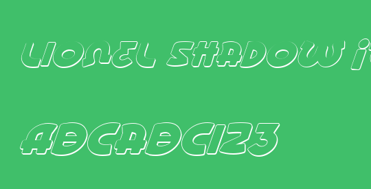 Lionel Shadow Italic