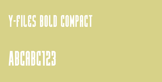Y-Files Bold Compact