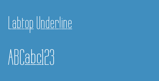 Labtop Underline