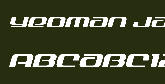 Yeoman Jack Expanded Italic