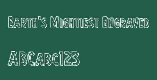 Earth's Mightiest Engraved