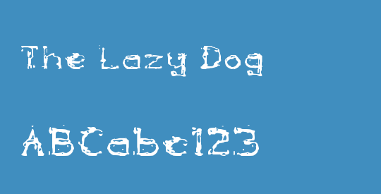 The Lazy Dog